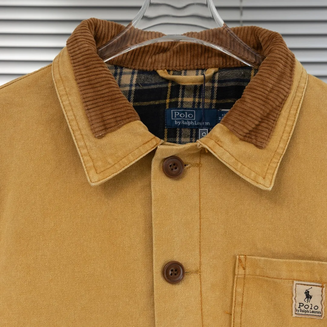 P640 top version (difference in currency) You can scan the code to enter the official website Style: Ralph Lauren POLO Ralph Lauren original open-mold Barn style heavy-duty washed and distressed second-hand jacket Color: picture color Size: M-XXL Fabric: denim canvas Accessories: a full set of customized accessories No gender distinction, the same style for men and women